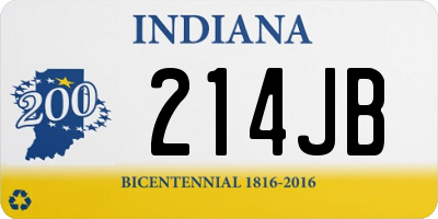 IN license plate 214JB