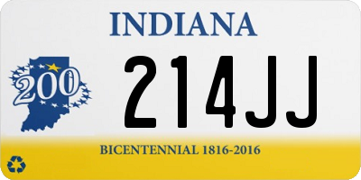 IN license plate 214JJ