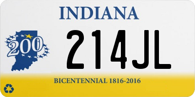 IN license plate 214JL