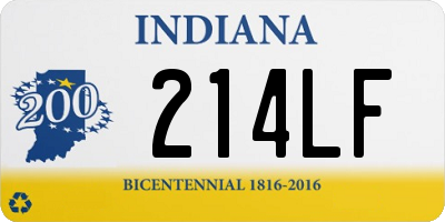 IN license plate 214LF