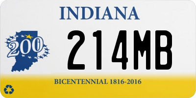 IN license plate 214MB