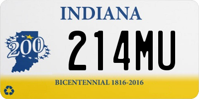 IN license plate 214MU