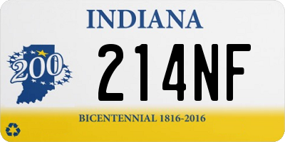 IN license plate 214NF