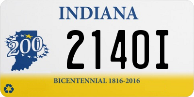 IN license plate 214OI