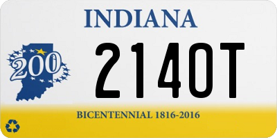 IN license plate 214OT