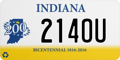 IN license plate 214OU