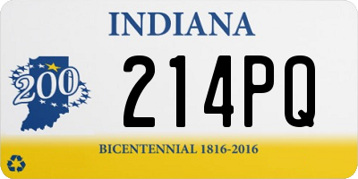 IN license plate 214PQ