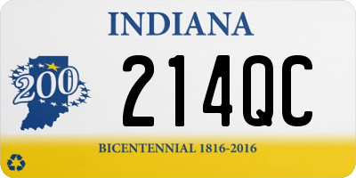 IN license plate 214QC