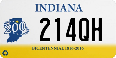 IN license plate 214QH