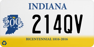 IN license plate 214QV