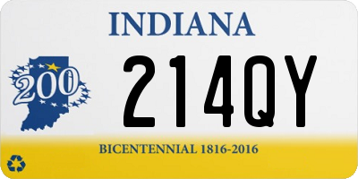 IN license plate 214QY