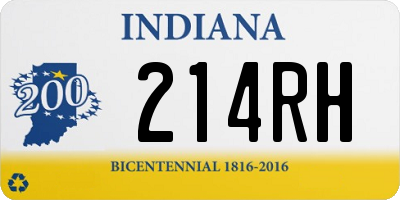 IN license plate 214RH