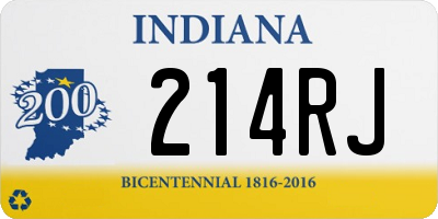 IN license plate 214RJ