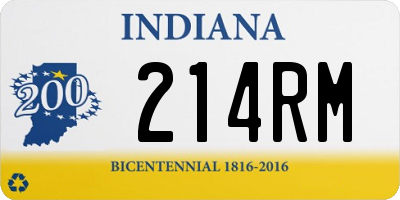 IN license plate 214RM