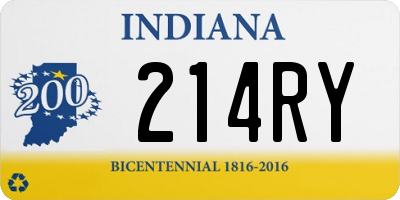 IN license plate 214RY