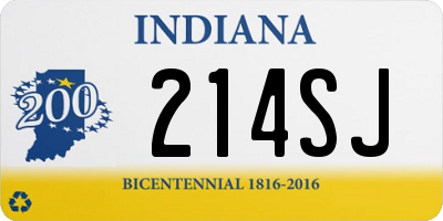 IN license plate 214SJ