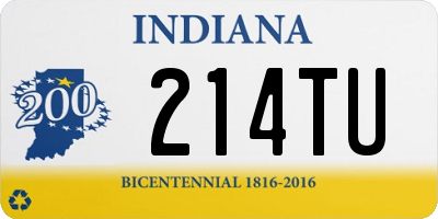 IN license plate 214TU