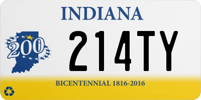 IN license plate 214TY