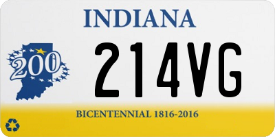 IN license plate 214VG
