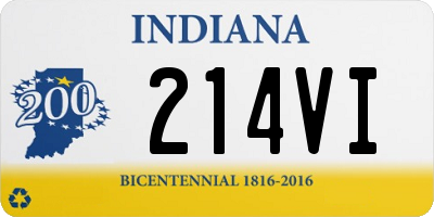 IN license plate 214VI