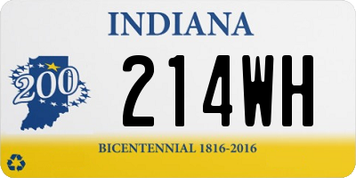 IN license plate 214WH