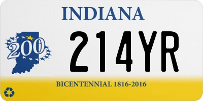 IN license plate 214YR