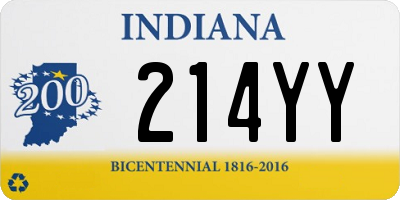 IN license plate 214YY