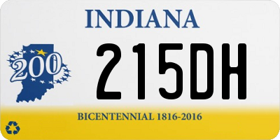 IN license plate 215DH