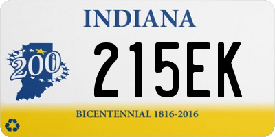 IN license plate 215EK