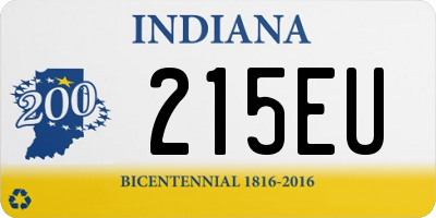 IN license plate 215EU