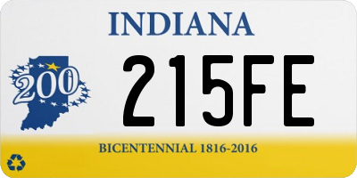 IN license plate 215FE