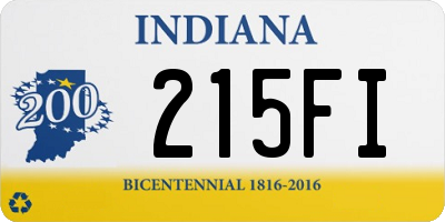 IN license plate 215FI