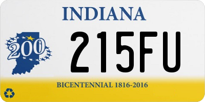 IN license plate 215FU