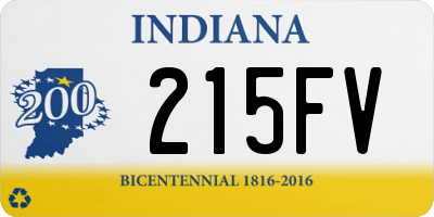 IN license plate 215FV