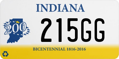 IN license plate 215GG