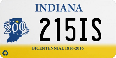 IN license plate 215IS