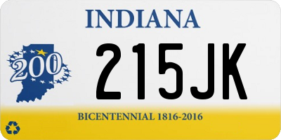 IN license plate 215JK