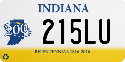 IN license plate 215LU