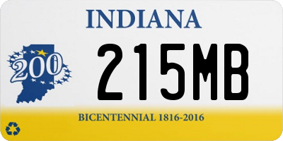 IN license plate 215MB