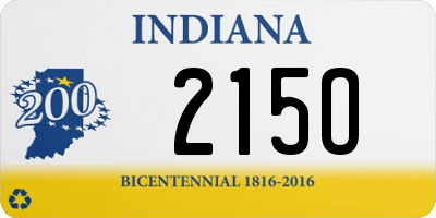 IN license plate 215O