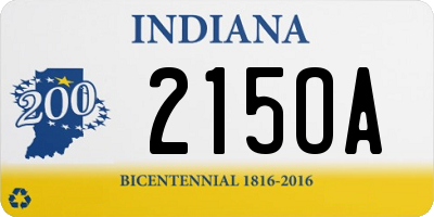 IN license plate 215OA