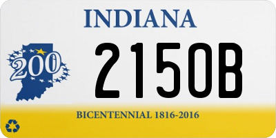 IN license plate 215OB