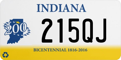 IN license plate 215QJ