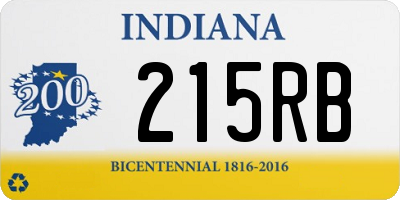 IN license plate 215RB