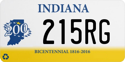 IN license plate 215RG