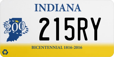 IN license plate 215RY