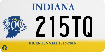 IN license plate 215TQ