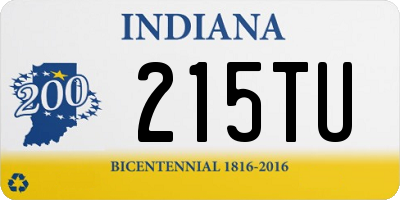 IN license plate 215TU