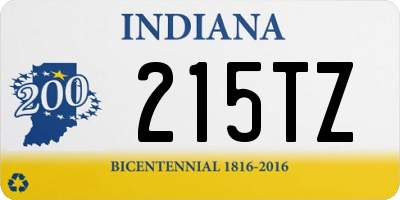 IN license plate 215TZ