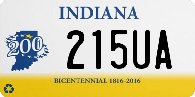 IN license plate 215UA